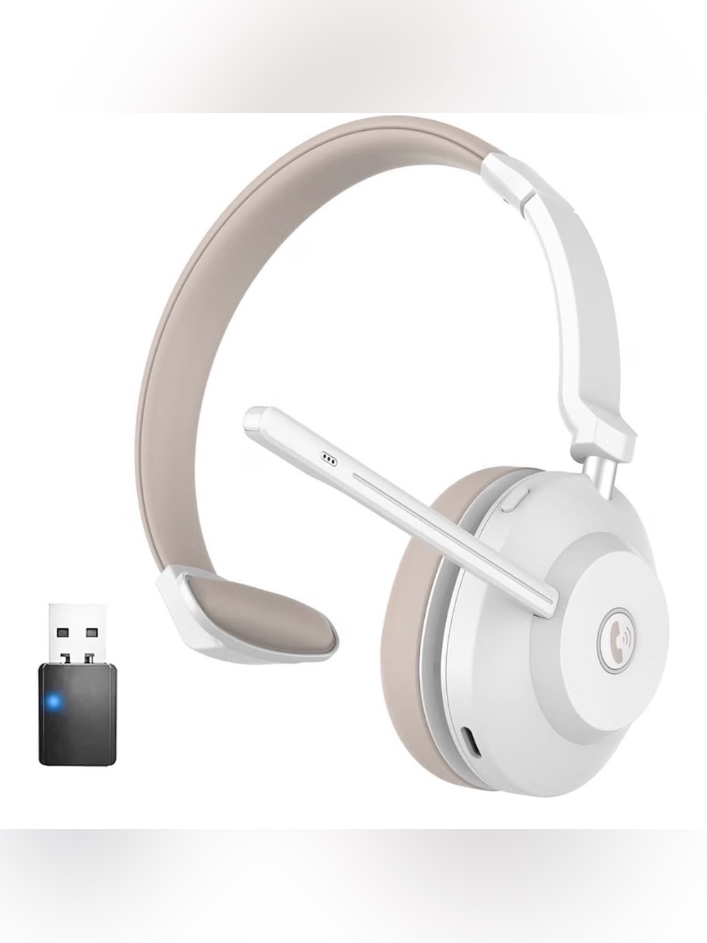 Wireless Headset with Mic ENC Noise Canceling, 45H Working Time Bluetooth 5.3